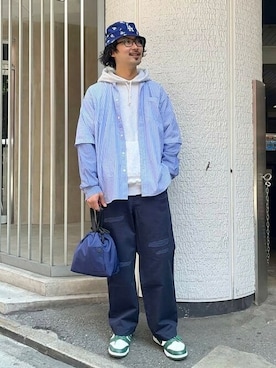 「CANTERA（カンテラ）のアイテム」を使った、BEAMSさん（メンズ・185cm）の春コーディネート