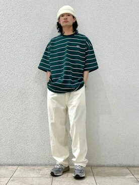 「FRUIT OF THE LOOM（フルーツオブザルーム）のアイテム（トップス）」を使った、BEAMSさん（メンズ・176cm）の春コーディネート