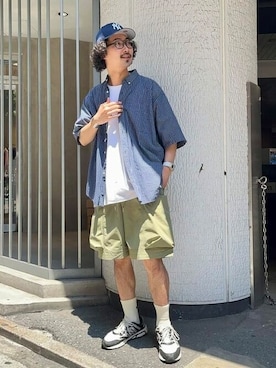 BEAMSさん（メンズ・185cm）の夏コーディネート