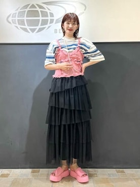 BEAMSさん（レディース・173cm）の夏コーディネート