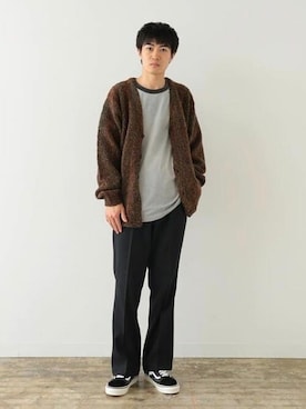 「BEAMS（ビームス）のアイテム（カーディガン/ボレロ）」を使った、BEAMSさん（メンズ・177cm）の夏コーディネート