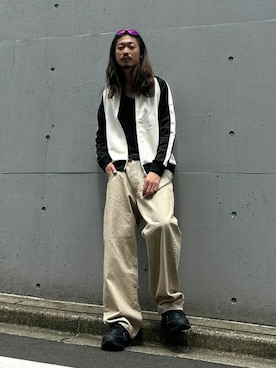 「アイテム（ジャージ）」を使った、BEAMSさん（メンズ・176cm）の秋コーディネート