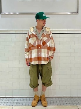 「BEAMS（ビームス）のアイテム（ポロシャツ）」を使った、BEAMSさん（メンズ・172cm）の秋コーディネート