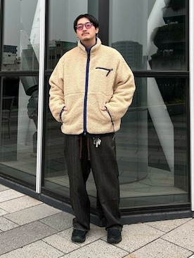 「BEAMS（ビームス）のアイテム（ブルゾン）」を使った、BEAMSさん（メンズ・174cm）の冬コーディネート