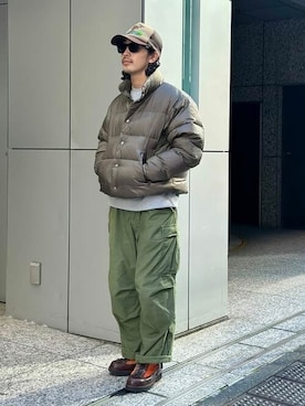 「BEAMS（ビームス）のアイテム（ダウンジャケット/コート）」を使った、BEAMSさん（メンズ・169cm）の冬コーディネート