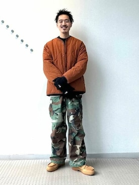 「BEAMS（ビームス）のアイテム（ブルゾン）」を使った、BEAMSさん（メンズ・174cm）の冬コーディネート