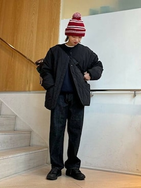 「BEAMS（ビームス）のアイテム（ブルゾン）」を使った、BEAMSさん（レディース・158cm）の冬コーディネート