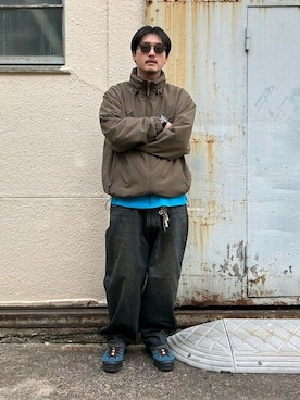 「BEAMS（ビームス）のアイテム（ブルゾン）」を使った、BEAMSさん（メンズ・176cm）の冬コーディネート