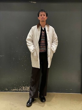 「BEAMS（ビームス）のアイテム（その他アウター）」を使った、BEAMSさん（メンズ・179cm）の冬コーディネート