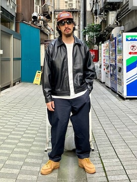 「BEAMS（ビームス）のアイテム（ブルゾン）」を使った、BEAMSさん（メンズ・173cm）の冬コーディネート