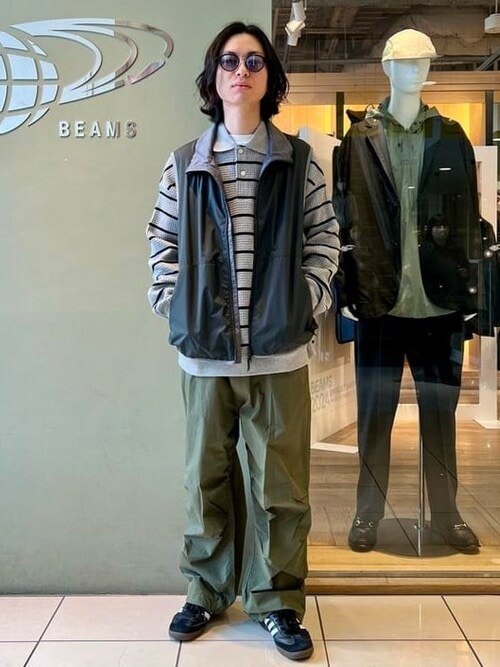 BEAMS / コットン ナイロン オーバーパンツ(その他パンツ BEAMS / コットン ナイロン オーバーパンツ(その他パンツ