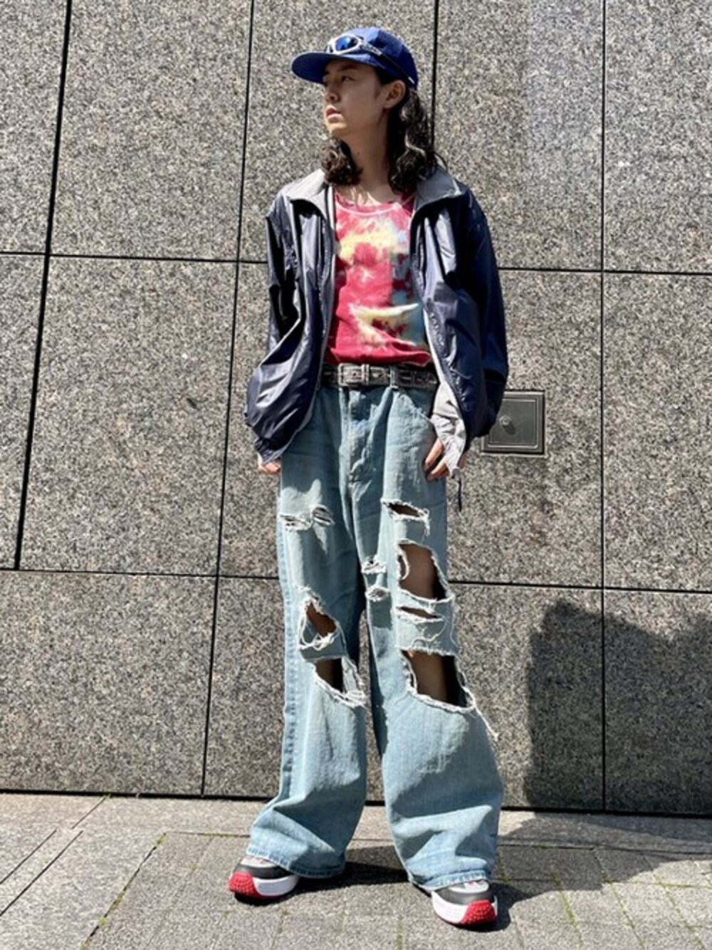 Lee×BEAMS 別注クラッシュバギーデニムパンツ