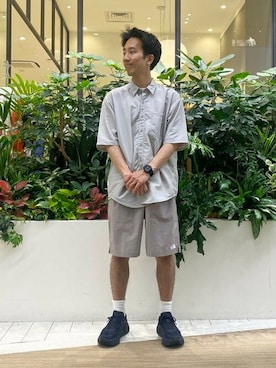 「BEAMS（ビームス）のアイテム（シャツ/ブラウス）」を使った、BEAMSさん（メンズ・168cm）の夏コーディネート