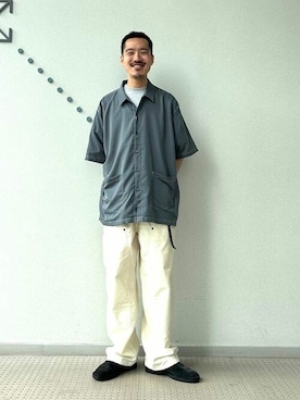 「NULL（ヌル）のアイテム」を使った、BEAMSさん（メンズ・174cm）の夏コーディネート