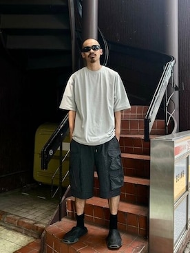 「NULL（ヌル）のアイテム」を使った、BEAMSさん（メンズ・174cm）の夏コーディネート