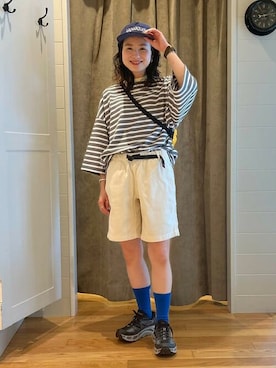 BEAMSさん（レディース・153cm）の夏コーディネート