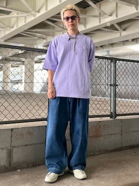 「BEAMS（ビームス）のアイテム（サングラス）」を使った、BEAMSさん（メンズ・171cm）の夏コーディネート