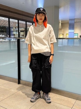 「NULL（ヌル）のアイテム」を使った、BEAMSさん（レディース・170cm）の夏コーディネート