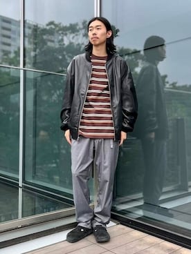 「BEAMS（ビームス）のアイテム（ブルゾン）」を使った、BEAMSさん（メンズ・173cm）の夏コーディネート