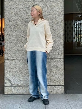 「アイテム（ポロシャツ）」を使った、BEAMSさん（メンズ・168cm）の夏コーディネート