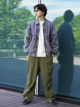 「BEAMS（ビームス）のアイテム（ブルゾン）」を使った、BEAMSさん（メンズ・186cm）の秋コーディネート