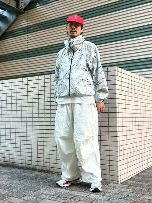 セール】撥水 総柄プリント ジップアップ フーディ（ブルゾン