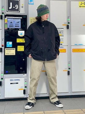 「BEAMS（ビームス）のアイテム（ブルゾン）」を使った、BEAMSさん（メンズ・174cm）の秋コーディネート