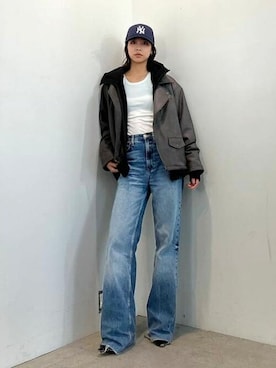 「BEAMS（ビームス）のアイテム（ブルゾン）」を使った、BEAMSさん（レディース・164cm）の秋コーディネート