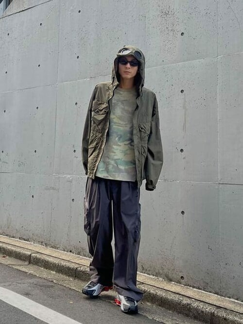 プリント サーマル クルーネック Tシャツ