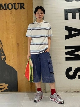 「アイテム（その他パンツ）」を使った、BEAMSさん（メンズ・172cm）の夏コーディネート