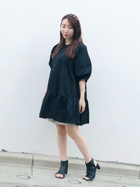 「カチューシャコーデ」｜ca4laさん（レディース・155cm）の夏コーディネート