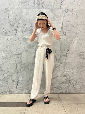 「カチューシャコーデ」｜ca4laさん（レディース・155cm）の夏コーディネート