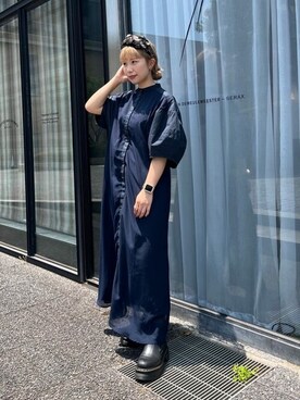 「カチューシャコーデ」｜ca4laさん（レディース・155cm）の夏コーディネート