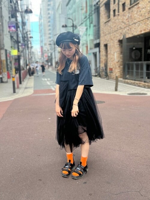 カシラ　ca4la デニムベレー帽　フラワー　花柄 カシラca4la デニムベレー帽フラワー花柄