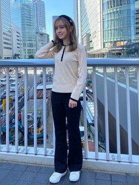 「カチューシャコーデ」｜ca4laさん（レディース・155cm）の秋コーディネート