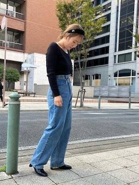 「カチューシャコーデ」｜ca4laさん（レディース・155cm）の冬コーディネート