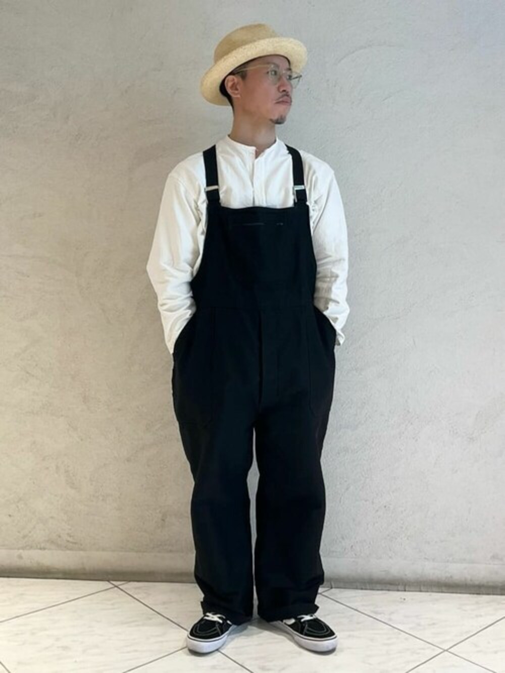 「CA4LA、ハット、中折れハット、ハットコーデ」｜「CA4LAのFINELY（ハット、ベージュ系）」を使った、ca4laさん（メンズ・170cm）の春コーディネートの1枚目の写真