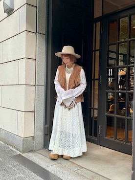 「ハットコーデ」｜ca4laさん（レディース・151cm）の秋コーディネート