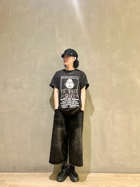 「アイテム（キャスケット）」を使った、ca4laさん（メンズ・173cm）の秋コーディネート