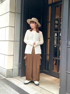 「ハットコーデ」｜ca4laさん（レディース・153cm）の秋コーディネート