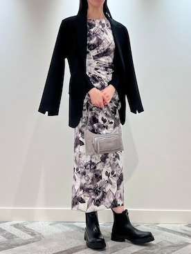 「Desigual（デシグアル）のアイテム（ブーツ）」を使った、Desigual 神戸阪急 STAFFさん（レディース・170cm）の秋コーディネート