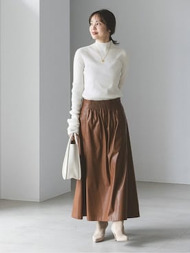 「Noble（ノーブル）のアイテム（アクセサリー）」を使った、minani.aさん（レディース・155cm）の秋コーディネート