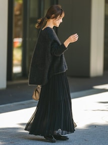 ストレッチジャガードシアーティアードスカートを使った人気