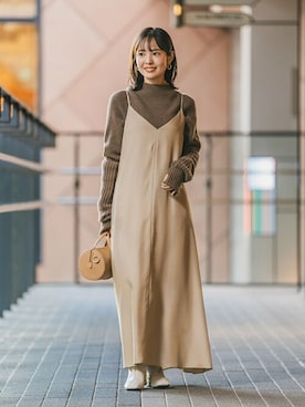 minani.aさん（レディース・155cm）の冬コーディネート