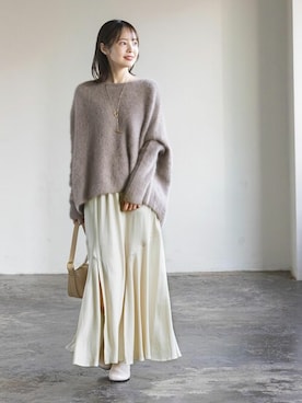 「noble」｜「アイテム（バッグ）」を使った、minani.aさん（レディース・155cm）の冬コーディネート