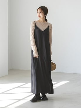 minani.aさん（レディース・155cm）の冬コーディネート