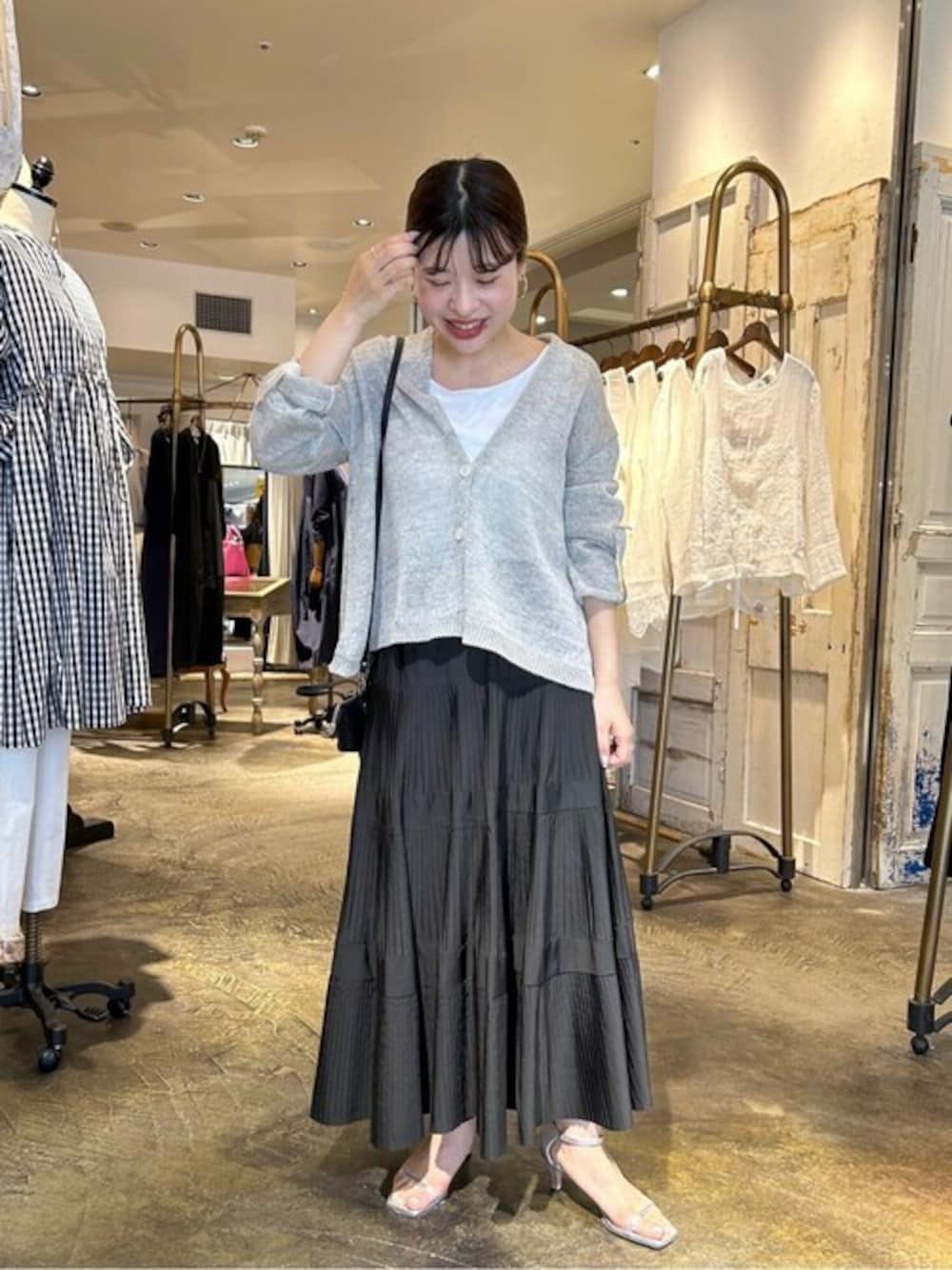 ビアズリー 》プリーツティアード スカート ビアズリー プリーツ