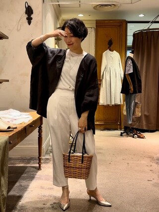 BEARDSLEY（ビアズリー）の「リネン前後ブラウス（シャツ/ブラウス