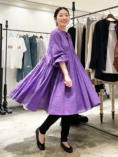 BEARDSLEY ビアズリー ギャザーチュニック ミント BEARDSLEYビアズリー