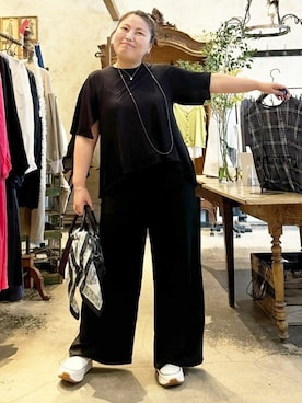 「BEARDSLEY」｜「アイテム（財布/小物）」を使った、BEARDSLEYさん（レディース・158cm）の夏コーディネート